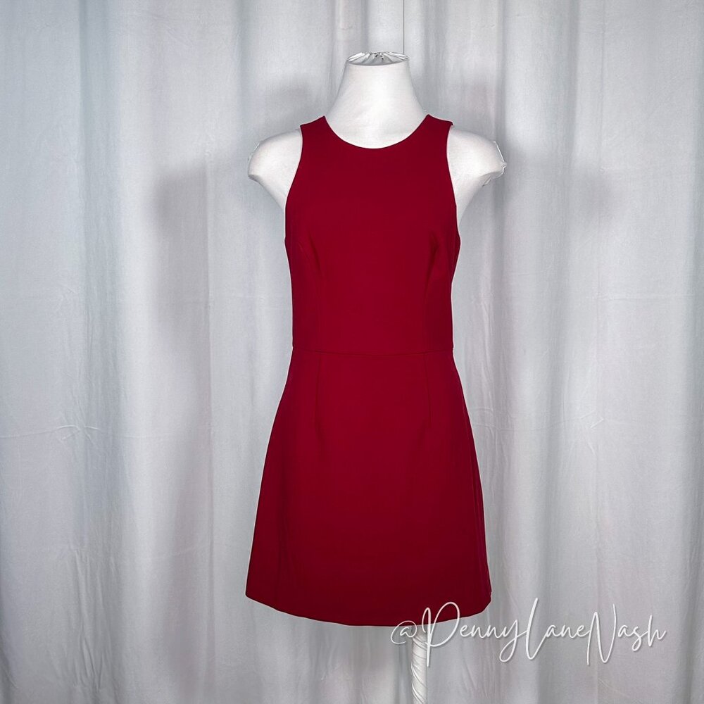 NWT French Connection Sleeveless A-Line Mini Dress Red Size 4 - Picture 2 of 11